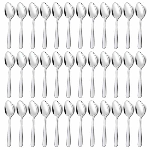 36 Pieces Tea Spoons Set Silverware (36 Count)