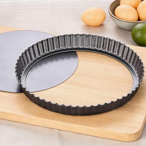 10 Inch Nonstick Tart Pan with Removable Bottom