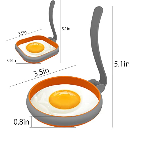 Silicone Egg Molds Pancake Molds for Kids