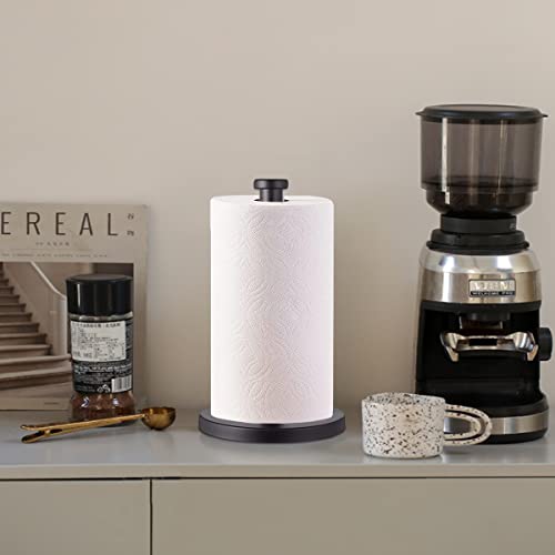 Black Standing Paper Towel Holder for Kitchen& Bathroom Countertop