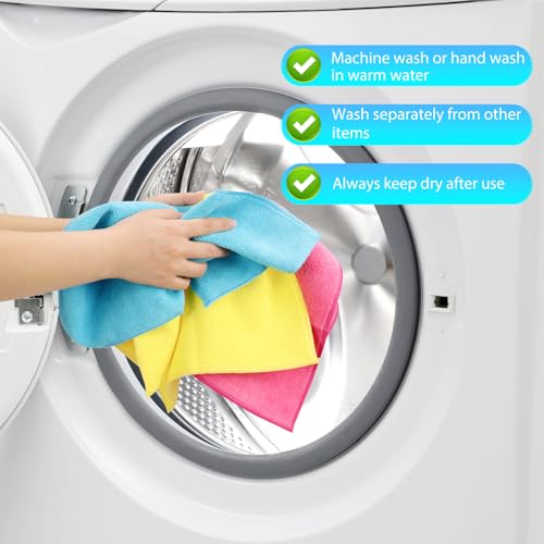 15Pcs Microfiber Cleaning Cloths (15 Count)