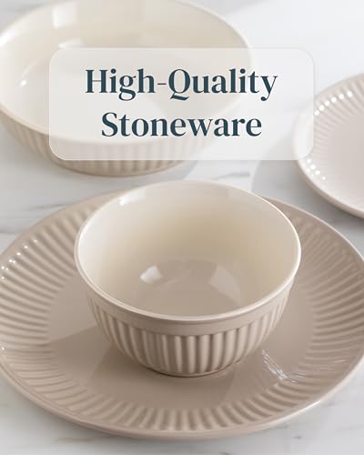 24 Piece Stoneware Dinnerware Set for 8 (24 Count)
