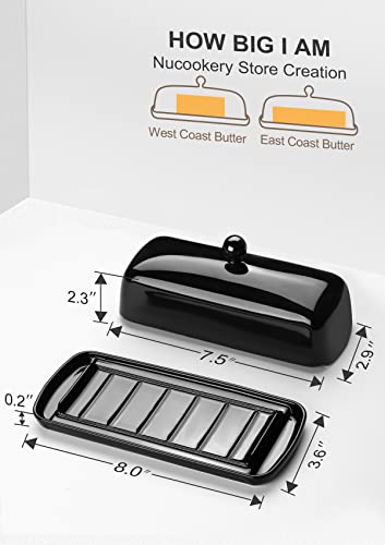 Ceramic Butter Dish with Lid for Countertop