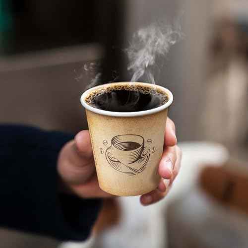 300 Pack 6 oz Small Coffee Cups Disposable Paper Espresso Cups (300 Count)