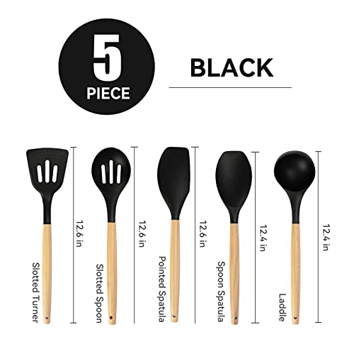 Non Stick Silicone Cooking Utensils Set (5 Count)