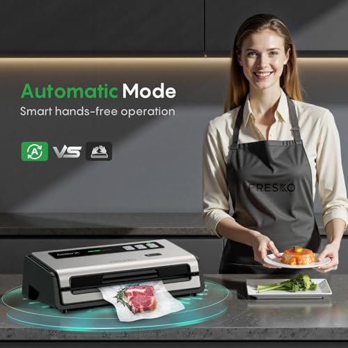 Food Vacuum Sealer with Automatic Bag Detection & Built