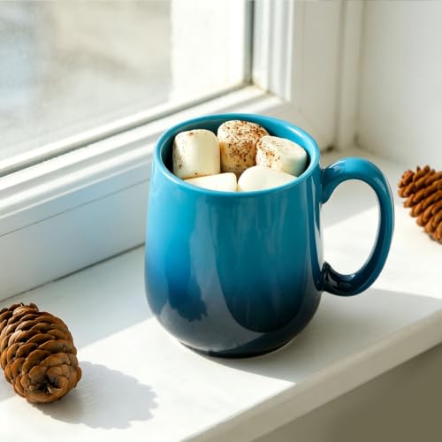 15oz Large Ceramic Mug Set (4 Count)