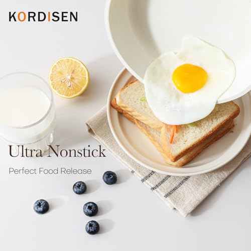Ceramic Non Stick Frying Pans Skillet with Lid