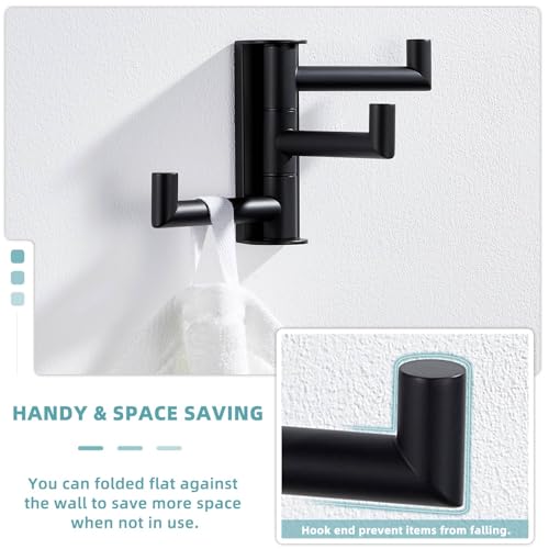 Swivel Towel Hook with 3 Arms