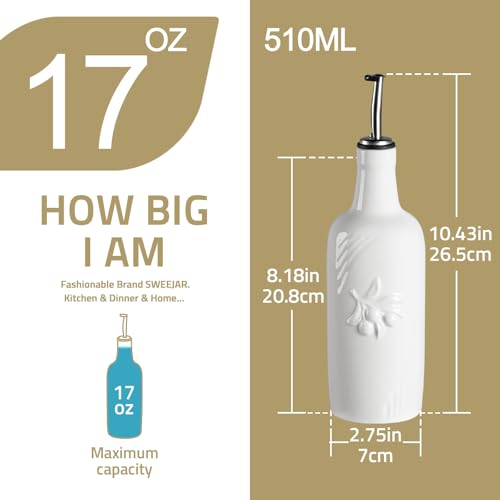 Sweejar Ceramic Olive Oil Dispenser Bottle