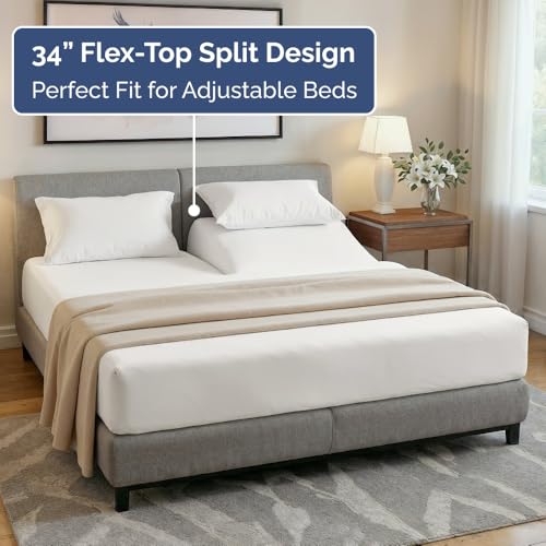 Flex Top Split Head King 4 Piece Sheet Set