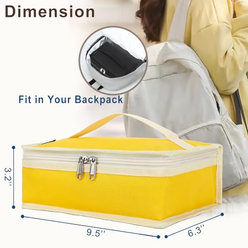 Small Insulated Lunch box Portable Soft Bag Mini Cooler Thermal Meal Tote Kit with Handle for Work & School
