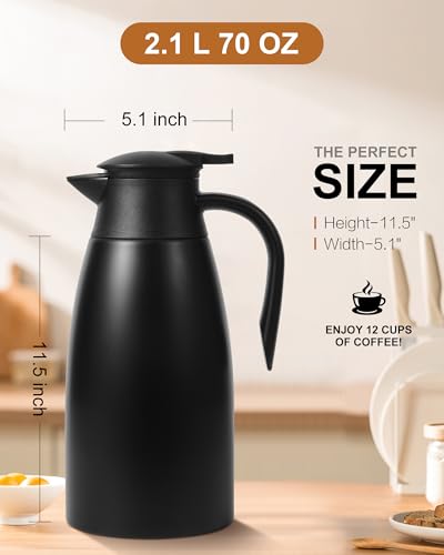 70Oz Thermal Coffee Carafe for keeping hot