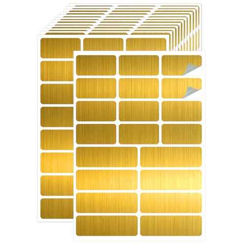 Gold Label Stickers Removable Writable Gift Labels