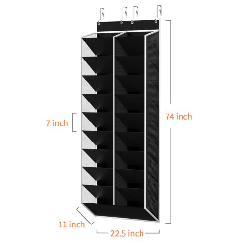 20 30 Pairs Over the Door Shoe Organizer