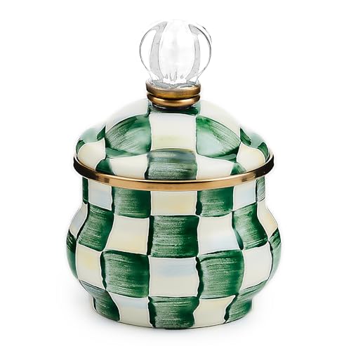 Enamel Lidded Sugar Bowl
