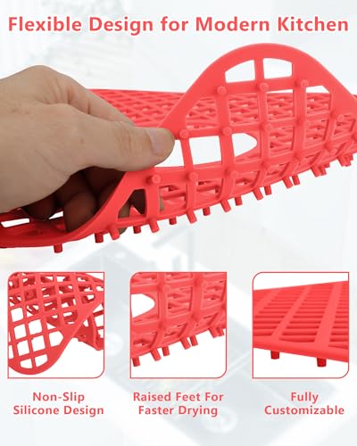 2 Pack Silicone Sink Protectors for Kitchen Sink