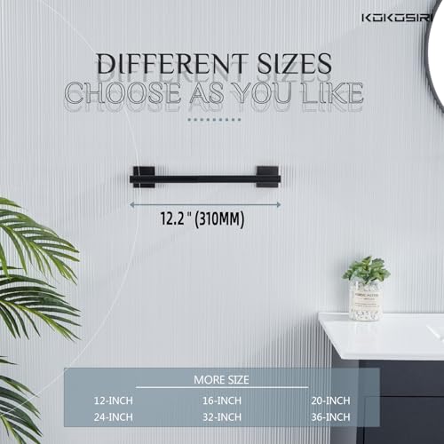 Bathroom Towel Bars 12 Inch Towel Ring Oil Rubbed Bronze 30CM Hand Towel Holder for Bath Kitchen Wall Stainless Steel B4005ORB