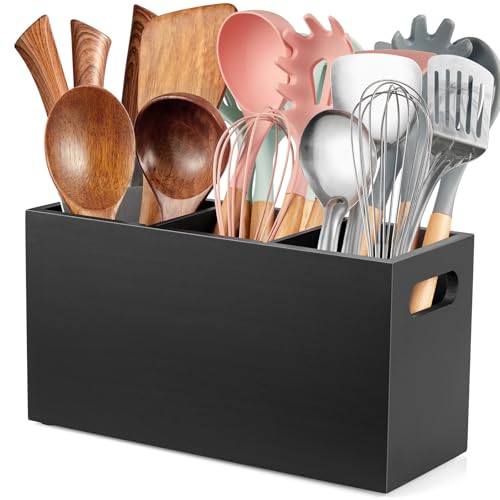 Black Kitchen Utensil Holder for Countertop
