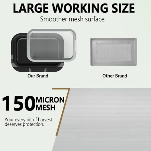Trim Tray with Replaceable 150 Micron Mesh Screen