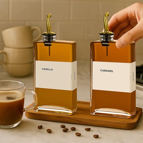 Glass Oil Dispenser for Kitchen (4 Count)