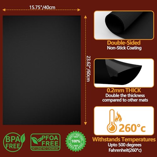 4 Pack XL Thickened Oven Liners for Bottom of Oven (4 Count)