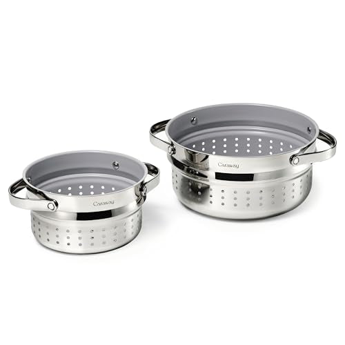 Small and Large Steamer Set with Handles (2 Count)