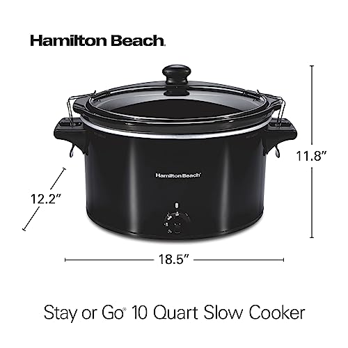Stay or Go Extra Large 10 Quart Portable Slow Cooker