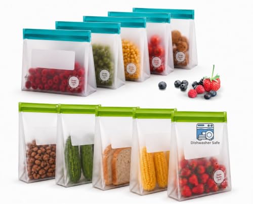 Reusable Food Storage Bags (10 Count)