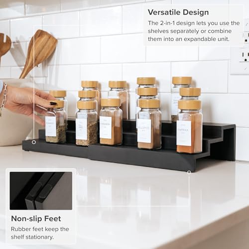 3 Tier Expandable Spice Rack Organizer