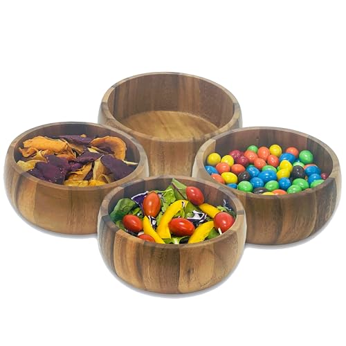 Woodard & Charles Acacia Wood Large Ind. Salad Bowls (24 Count)