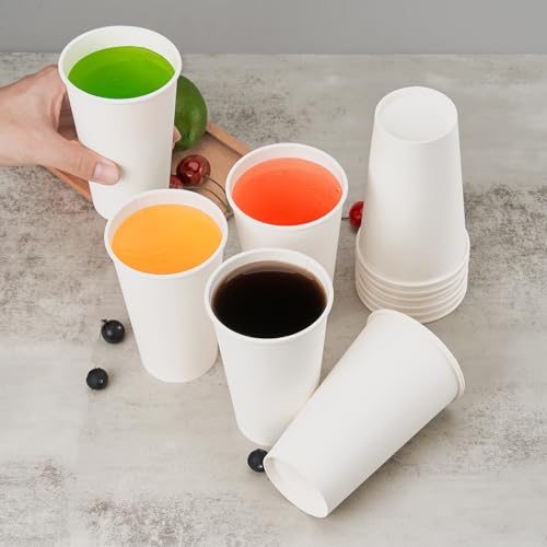 200 Pack 16 oz Disposable Paper Coffee Cups (200 Count)