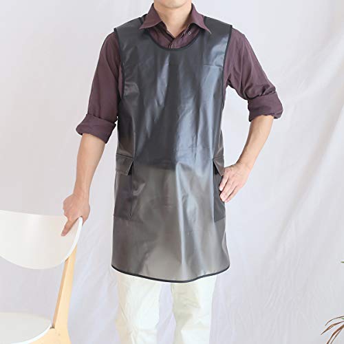 100% Waterproof Cross Back Apron With Pockets For Women Men Dishwashing