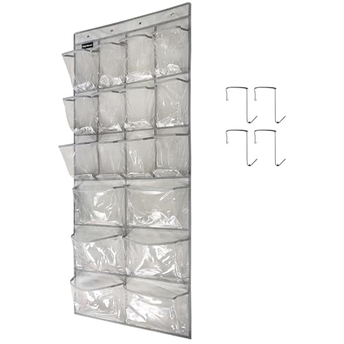 Extra Large Hanging Crystal Clear Over The Door Shoe Organizer