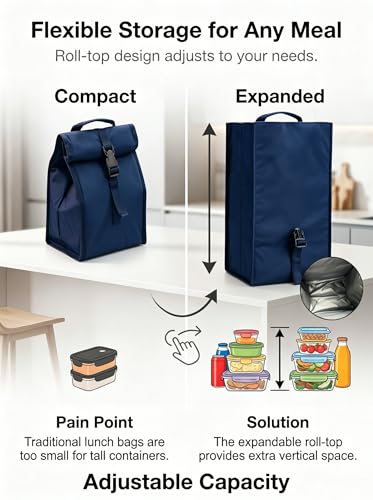 Insulated Foldable Lunch Bag