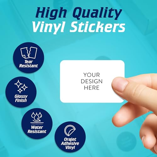 Custom Vinyl Stickers Your Image (100 Count)