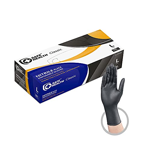 Nitrile Black Industrial Disposable Gloves
