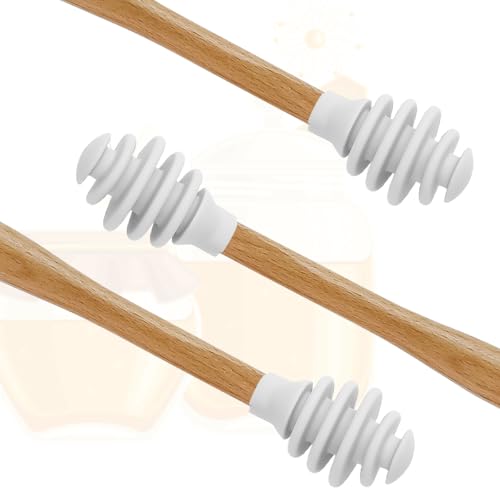 3 Pack Silicone Honey Dipper Sticks