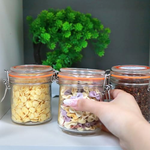8 oz Glass Jars with Lids (8 Ounce)
