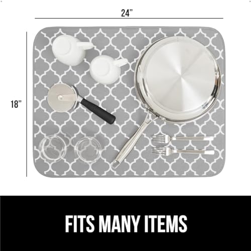 Ultra Absorbent Microfiber Dish Drying Mat (2 Count)