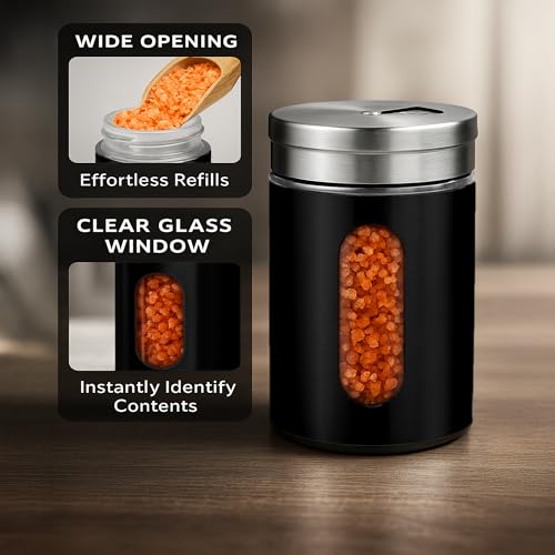 4 Piece Salt and Pepper Shakers Set
