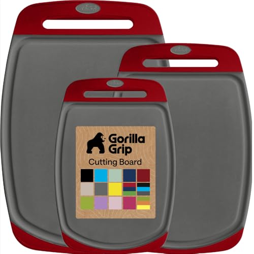 BPA Free Reversible Kitchen Cutting Board (3 Count)