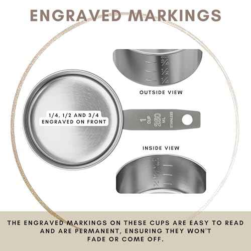 1 Cup Stainless Steel Measuring Cup