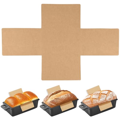 100 Pcs 8x4 in Loaf Pan Liners for Baking Bread Pan Parchment Paper (100 Count)