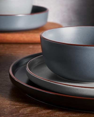 Mercury 16 Piece Dinnerware Set with Pasta Bowls