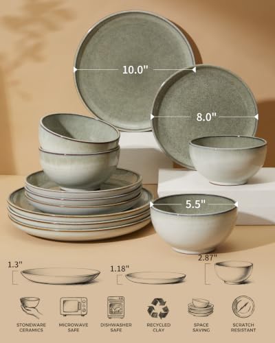 Ceramic Dinnerware Sets for 6 (6 Count)