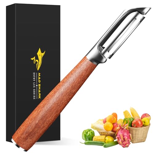 Peels Smoothly Wooden Vegetable Peeler for Kitchen