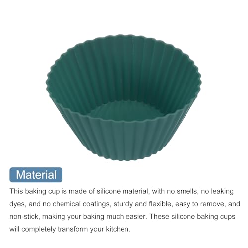 12Pcs Silicone Cupcake Liners