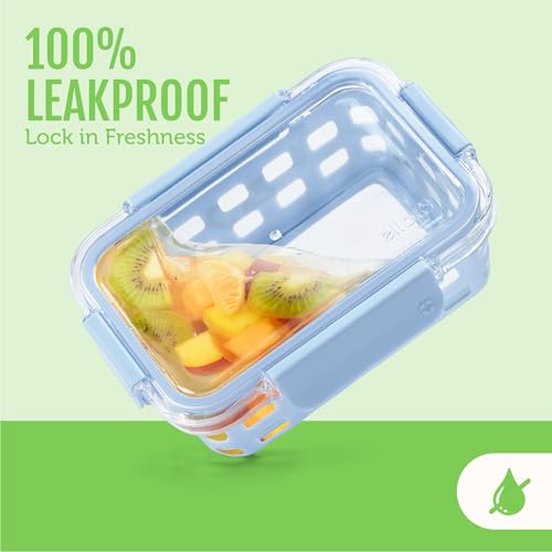 Duraglass 3.4 Cup Glass Meal Prep Containers (5 Count)
