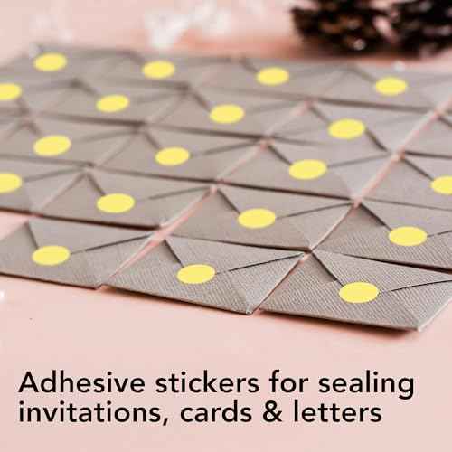 Metallic Gold Perforated Round Circle Dot Sticker 1 (10 Count)